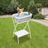 Sizcdiomk Portable Dog Bathtub with Stand, Foldable Pet Washing Station, Collapsible Elevated Pet Bath Tub
