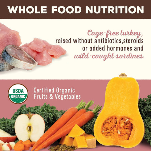Primal Freeze Dried Dog Food Nuggets, Turkey & Sardine; Healthy, Grain Free, High Protein Raw Dog Food, 14 oz