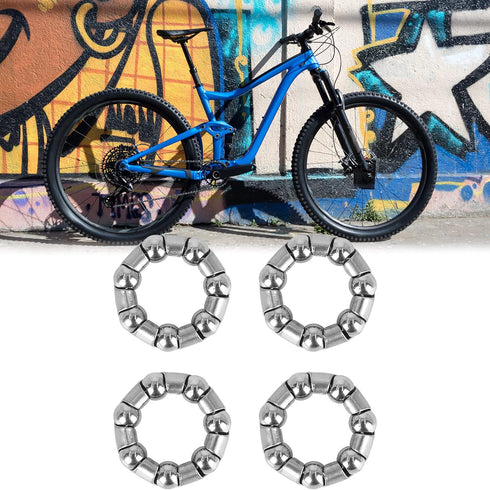 X AUTOHAUX 4pcs 25mm x 7 Ball Bearing Cages, Rear Wheel Bearing Retainer for Bicycles
