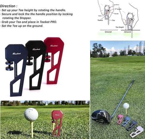 Premium Golf Accessory for Tee Height Setup Tool with Extreme Accuracy and Consistency PRO