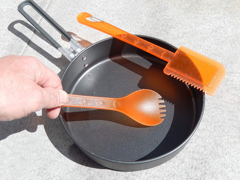 ust KLIPP Serving Set with Spork and Spatula, BPA Free, Dishwasher Safe for Cooking, Camping