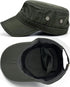Quick Dry Hidden Pocket Cadet Army Hat Military Style Flat Top Baseball Dad Sun Cap