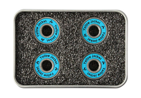 Yellow Jacket Premium Scooter Bearings, Kick Scooter, 608, ABEC 11, Bomber Blue (Pack of 4)