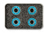 Yellow Jacket Premium Scooter Bearings, Kick Scooter, 608, ABEC 11, Bomber Blue (Pack of 4)
