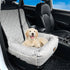 Portable Pet Car Seat for Small to Medium Dogs - Striped Booster Bed (Size M)