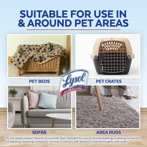 15oz (Pack 3) Lysol Pet Odor Eliminator Spray, Sanitizing and Disinfecting Spray for Pet Odors