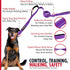 Tuff Pupper Heavy Duty Dog Leash with Double Handle, Reflective Safety Locking Carabiner for Medium & Large Dogs