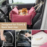 Lesure Small Dog Car Seat - Waterproof Booster Seat with Storage Pockets, Clip-On Safety Leash, Memory Foam Filling,