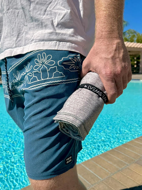 (2 Pack) We Sweat's Microfiber Towels Perfect for Travel, Gym Shower & Camping. Ultra Compact - Lightweight Shower