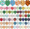 Reginary 72 Packs Holiday Dogs Bandanas Bulk Patriotic Halloween Thanksgiving Christmas New