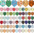 Reginary 72 Packs Holiday Dogs Bandanas Bulk Patriotic Halloween Thanksgiving Christmas New