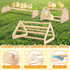 BreezeHug 3 Set Pcs Chicken Roosting Bar Wooden Chick Perch Prevent Rotation Design with Mirror Long Strip Large
