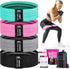 Resistance Bands for Working Out with Guide, 4 Booty Bands for Women Men, Fabric Elastic Exercise Bands