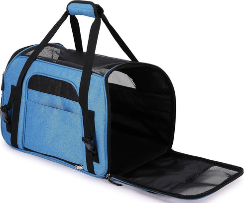 EliteField (3 21" 12" 13" Soft Pet Carrier Year Warranty, Airline Approved) Soft Sided Dog Puppy Cat Carrier Travel Bag