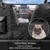 Hammock Femuar Dog Car Seat Cover with Storage Pockets Mesh Visual Window, Waterproof Nonslip , Heavy Duty Scratchproof