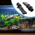 Aquarium Nozzle Water Outlet, Duckbill Return Pipe Plumbing for Fish Tank (Black, 2Pcs)