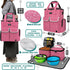 2 2 1 PetAmi Dog Travel Bag Pet Supplies Accessories Organizer for Traveling, Camping, Weekend; Cat Pet Travel Bag Kit
