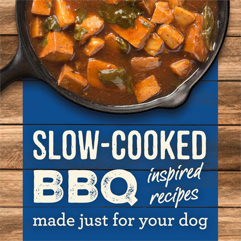 (Pack 12) 12.7 oz. Merrick Slow-Cooked BBQ Premium Real Meat Grain Free Canned Adult Dog Food, Memphis Style