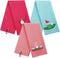Moukeren 3 Pieces Elegant Golf Towel Embroidered for Golf Bags with Clip, Golf Gift for Women, Wife, Girlfriend