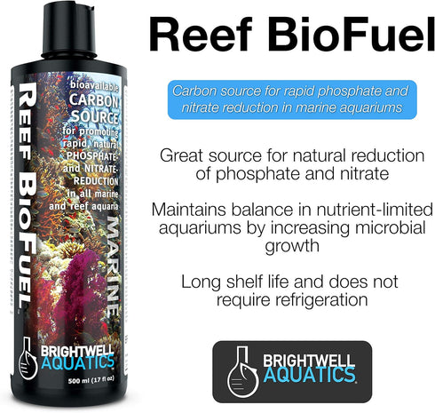 Brightwell Aquatics Reef BioFuel, Carbon Source for Natural Phosphate and Nitrate Reduction for Marine Aquariums