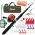 Kids Fishing Pole and Tackle Box - with Net, Travel Bag, Reel and Beginner’s Guide for Boys, Girls, or Youth