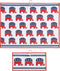 Republican Elephant Patriotic Golf Towel Set - Microfiber Waffle and Ball Towels with Clip for Women and Men