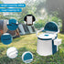 Commode 5 VINGLI Portable Toilet | Back & Handrail Design with Gallon Bucket Inner, Camping RV Toilet for Adult, Kids