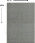 5' 7' Mohawk Home Pet Play Pen Moisture Barrier Mat Utility Solid Gray X Other Perfect for Kitchen, Living Room, Kids