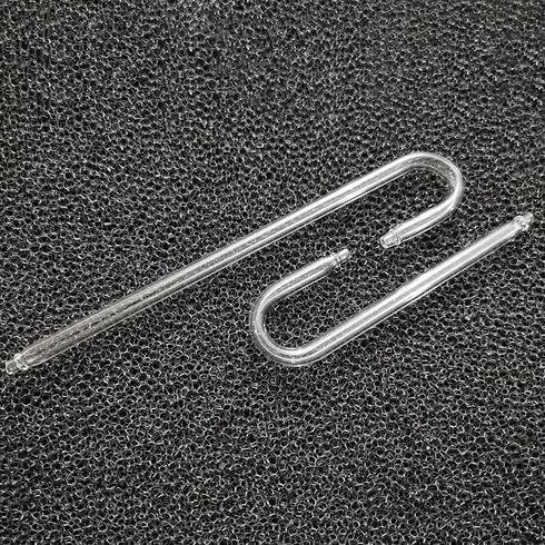2PCS Glass U Shape Tube for Aquarium Air Pump, CO2 Diffuser Connect Tube for Fish Tank