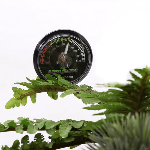 REPTI ZOO Reptile Terrarium Hygrometer, Dial Gauges for Pet Rearing Box