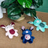 26cm/10.24in Blue Bunny Plush Squeaky Dog Toy for Chewers Puppy Teething Chew Toy Cute Soft Funny Indoor Outdoor