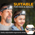 Foxelli LED Headlamp Flashlight - Lightweight & Waterproof for Adults & Kids, Running, Camping, Hiking with 3 AAA