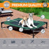 K&H Pet Products Cooling Elevated Dog Bed, Medium, Outdoor Raised Cot with Washable Mesh, Green/Black