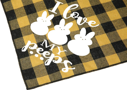 Dog Easter Bandana, 2 Pack Buffalo Plaid Puppy Scarf with Designer Painting