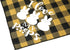 Dog Easter Bandana, 2 Pack Buffalo Plaid Puppy Scarf with Designer Painting