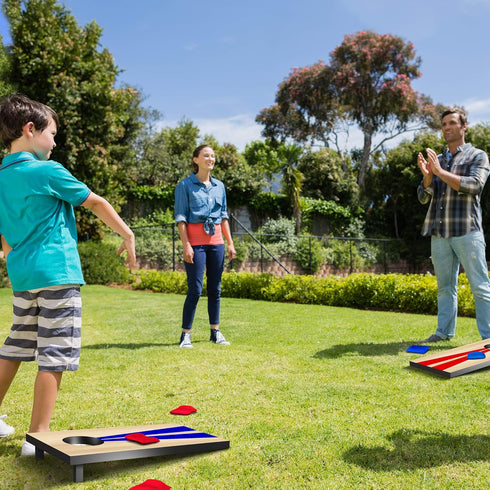 2 1 Set 6 2 GoSports ft x ft Portable Size Cornhole - Ready To Play with Bean Bags and Conrhole Boards - Great