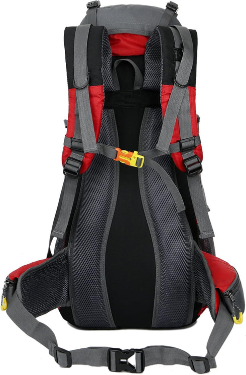 WoneNice 50L Waterproof Hiking Backpack - Outdoor Sport Daypack with Rain Cover