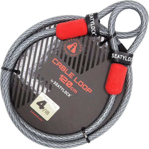 SeatyLock Bike Cable Lock, Anti Theft Triple Braided Steel Cable, Universal Fit Flexible Locking Cables