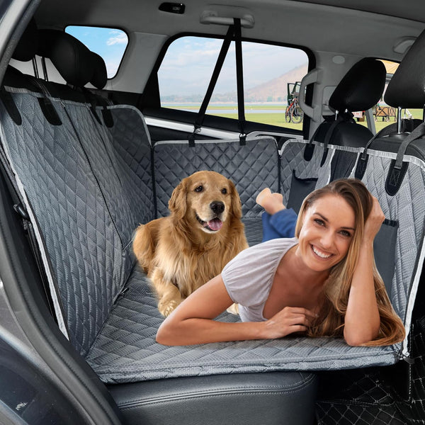 ANOSOSPECIAL Back Seat Extender for Dog,Waterproof Hard Bottom Dog Car Seat Cover for