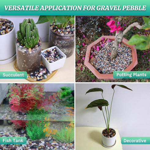 -18lb 1/4Inch AVALUTION Aquarium Gravel for Plants Fish Tank Gravel for Succulent Cactus & Bonsai, Decorative River