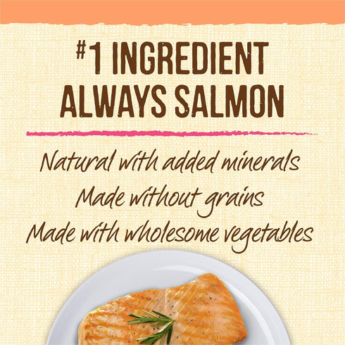 Merrick Lil’ Plates Grain Free Small Dog Treats, Natural Salmon Recipe, 5 oz Pouch