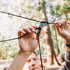 GEAR AID Taut Line Kit - 550 Paracord for Hanging Gear on a Travel Clothesline, Black, One Size