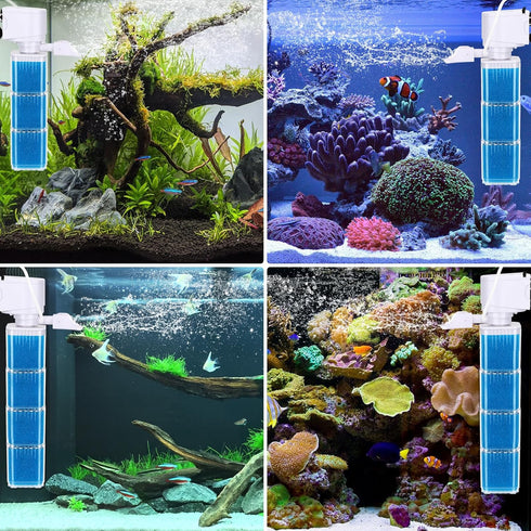 (4 Pack), fishkeeper Replacement Filter Sponge for Aquariums Washable and Reusable Biological Filter Sponge Media