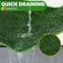 4-Layer 35.4"x23.6") FURWAY Dog Grass Pad with Tray Artificial Grass Puppy Pee Pad for Dogs, Reusable Training Potty