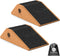 Squat Wedge Block Cork 2 Pack - Non-Slip Heel Elevated Squat Wedge and Calf Raise Block for Optimal Squat Form