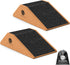 Squat Wedge Block Cork 2 Pack - Non-Slip Heel Elevated Squat Wedge and Calf Raise Block for Optimal Squat Form
