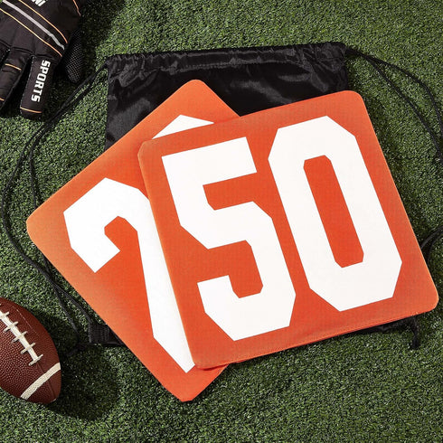 Set 11 12 Inch Jecery of Football Yard Markers High Visibility Football Field Yard Line Markers Yardage Field Line
