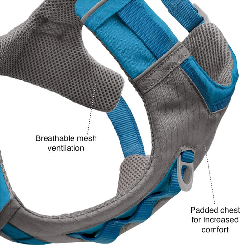 Kurgo Journey Air Dog Harness - Vest Harnesses for Dogs, Pet Hiking Harness for Running & Walking, Reflective, Padded,