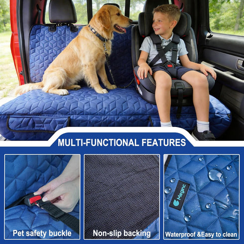 1500/Sierra/Silverado Meginc Dog Car Seat Covers for Back Seat, Heavy Duty Pet Bench Seat Covers for Trucks Waterproof