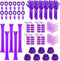 148 Pcs Team Spirit Accessories,Cheerleading Pom Poms Hand Clappers Noisemakers Whistles Shutter